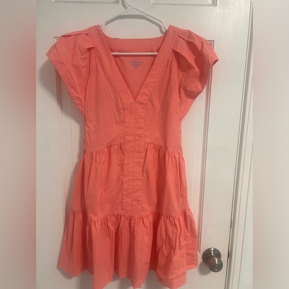 Vineyard‎ Vines Sophie Harbor Tiered Ruffle Seersucker Dress Size XXS - Picture 1 of 4